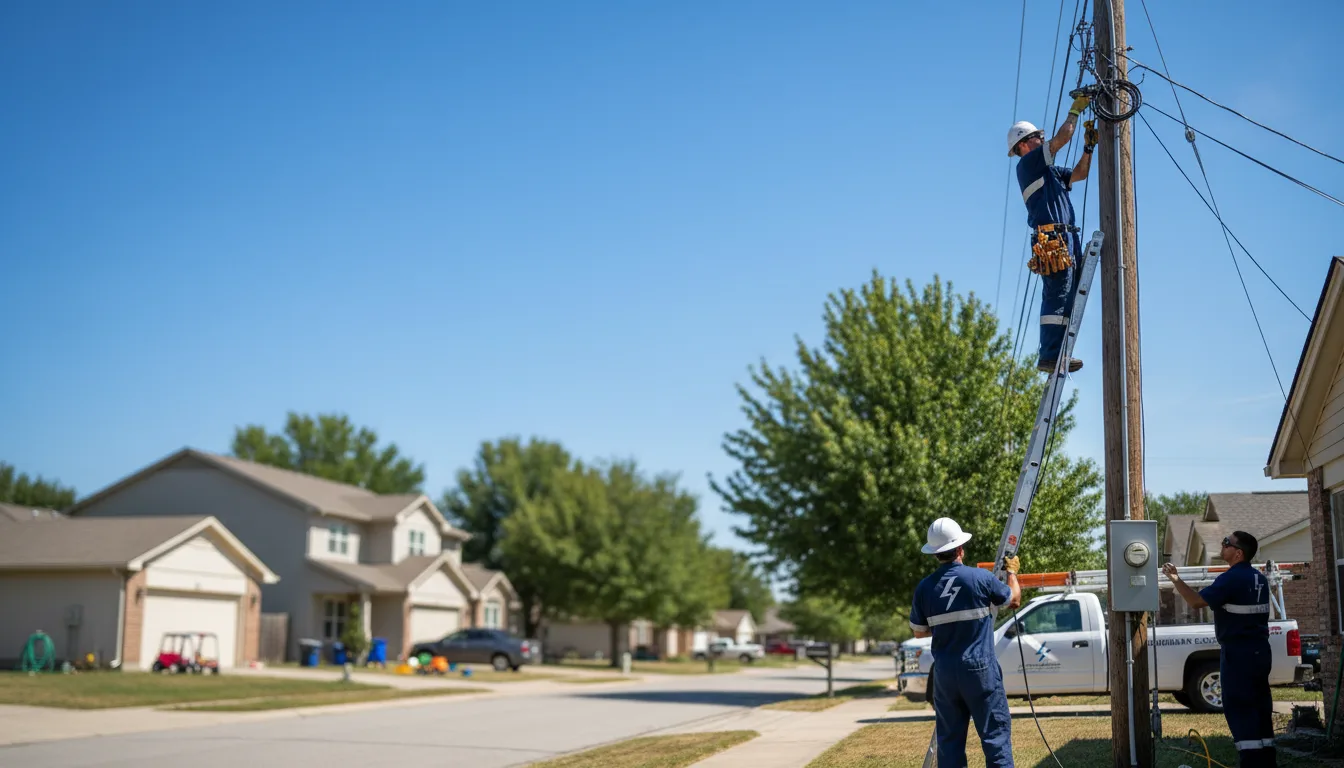Residential electrician providing installation services in Pemberton, OH
